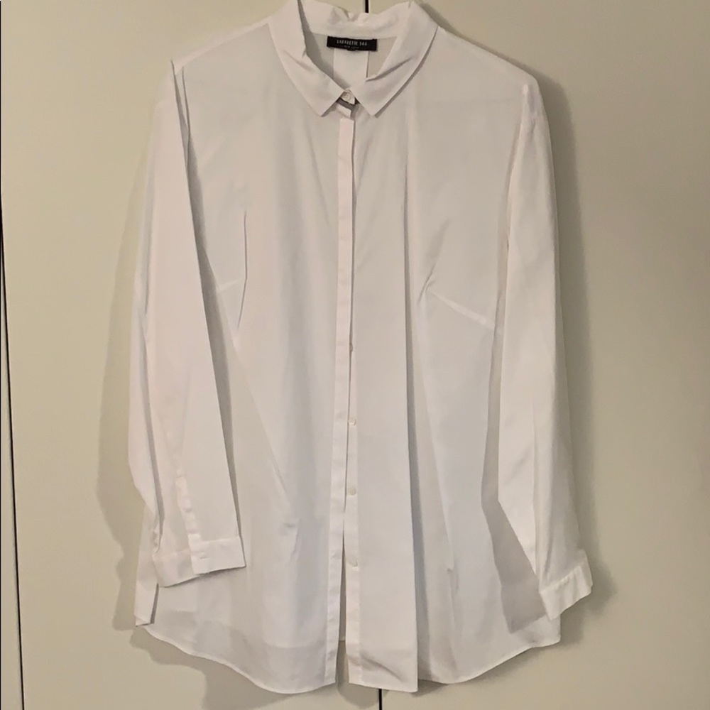 Lafayette white button down